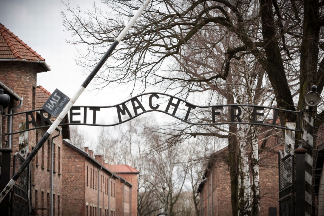The gate at Auschwitz