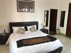 Room beside the Mekong in Vientiane